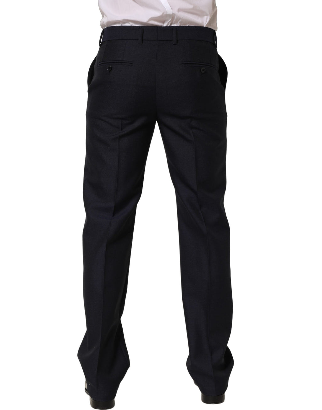 Dolce & Gabbana Schwarze Wollhose mit schmal zulaufendem Bein