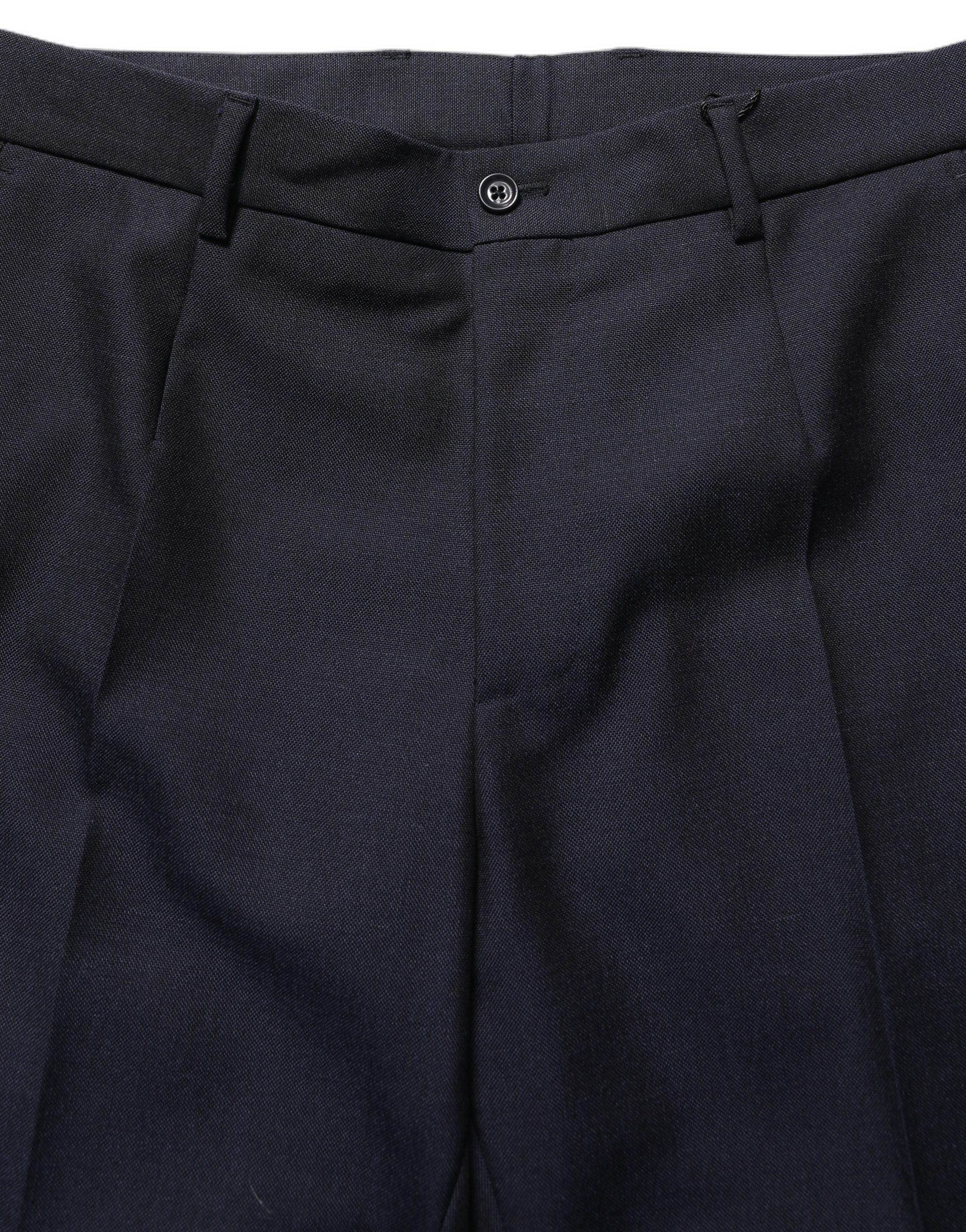 Dolce & Gabbana Schwarze Wollhose mit schmal zulaufendem Bein
