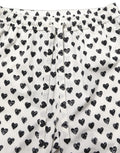 Dolce & Gabbana Weiße Herrenhose mit grafischem Herz-Print