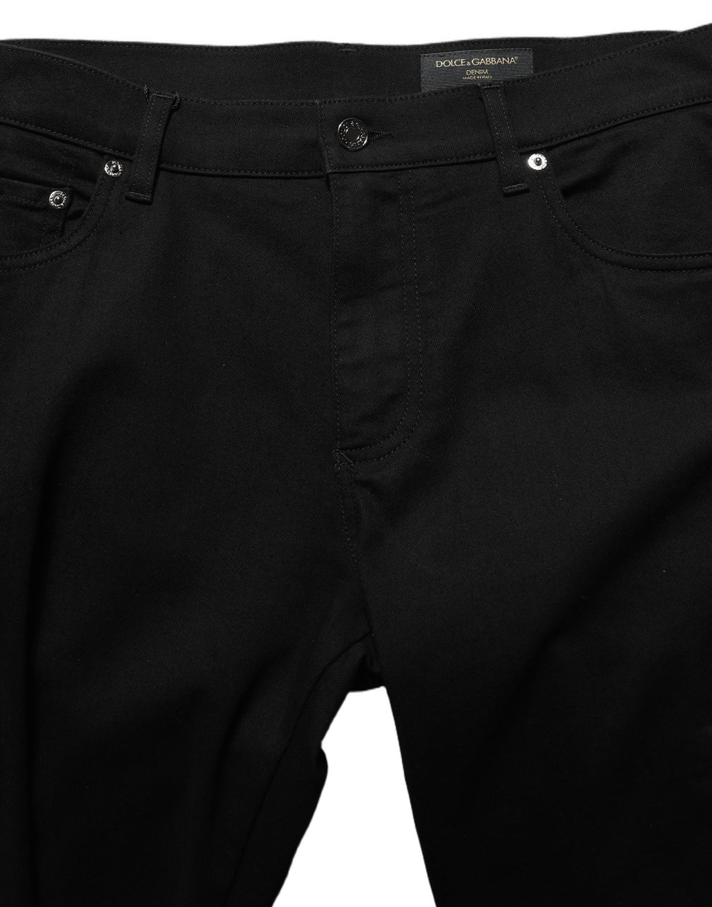 Dolce & Gabbana Schwarze Baumwoll-Stretch-Skinny-Denim-Jeans für Männer