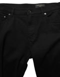 Dolce & Gabbana Schwarze Baumwoll-Stretch-Skinny-Denim-Jeans für Männer