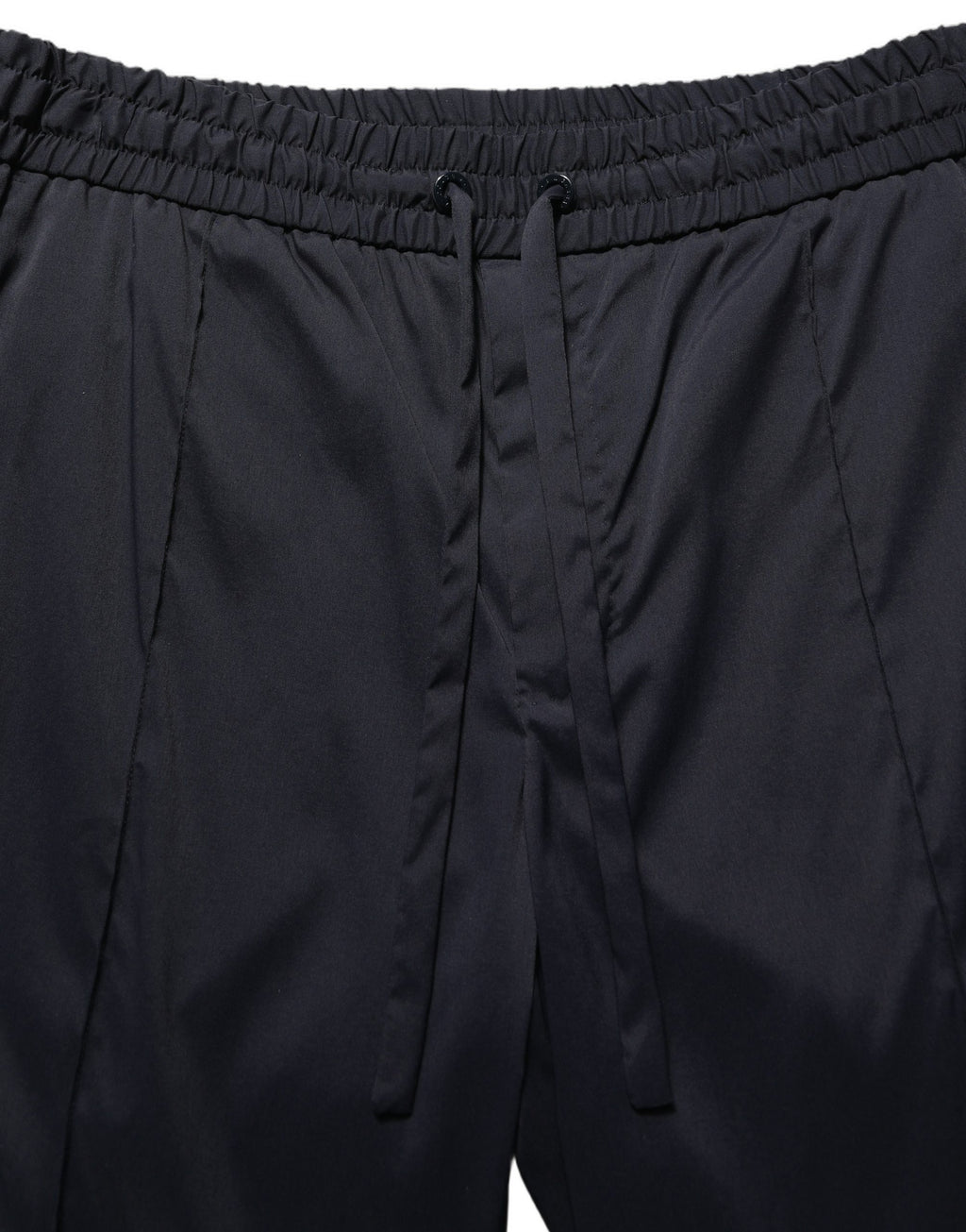 Dolce & Gabbana Schwarze Nylon Jogger-Sweatpants mit geradem Bein