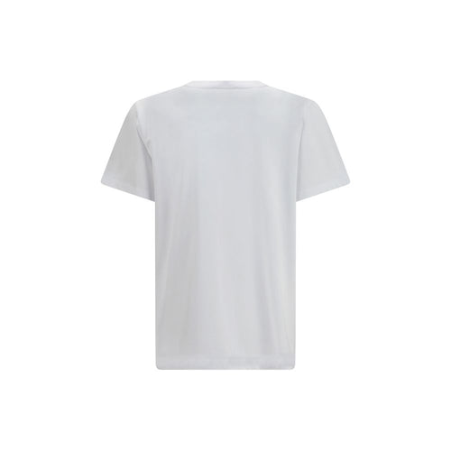 Ganni Weißes Baumwoll-T-Shirt