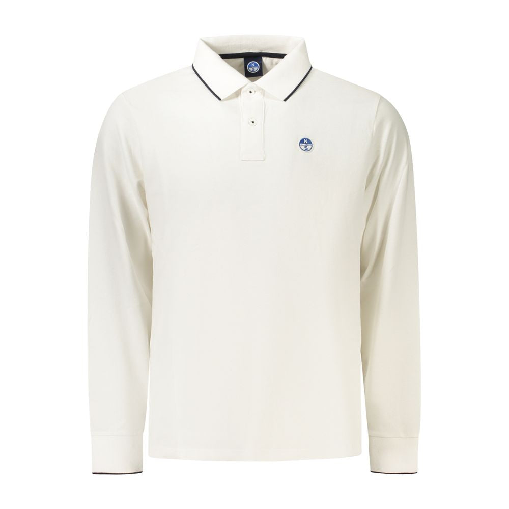 North Sails Baumwoll-Poloshirt in Weiß