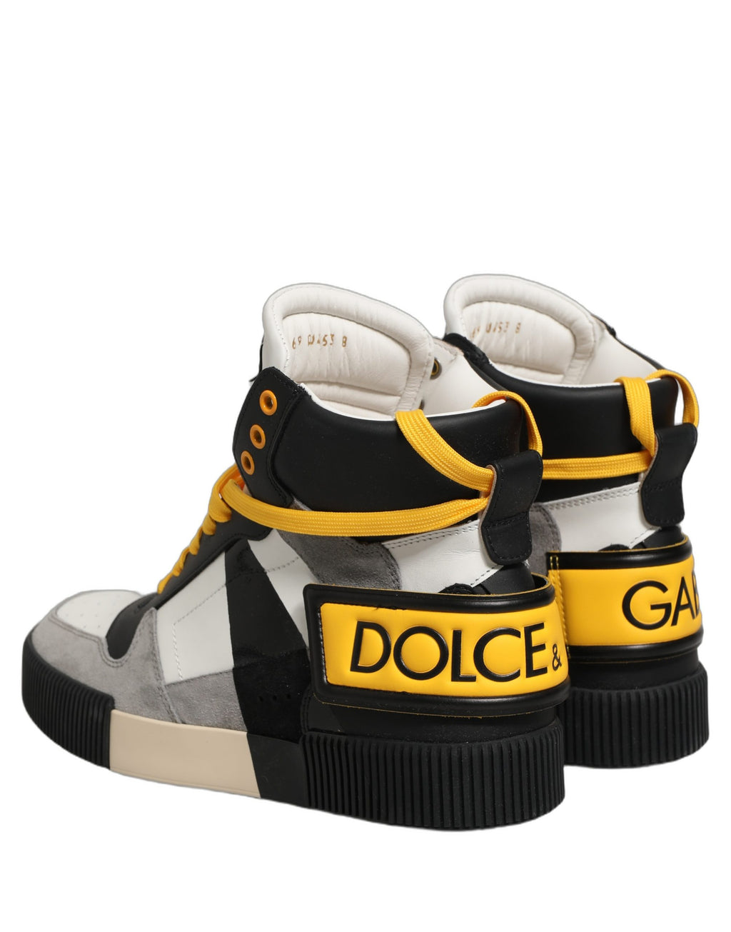 Dolce & Gabbana Multicolor Leder High Top Sneakers Schuhe