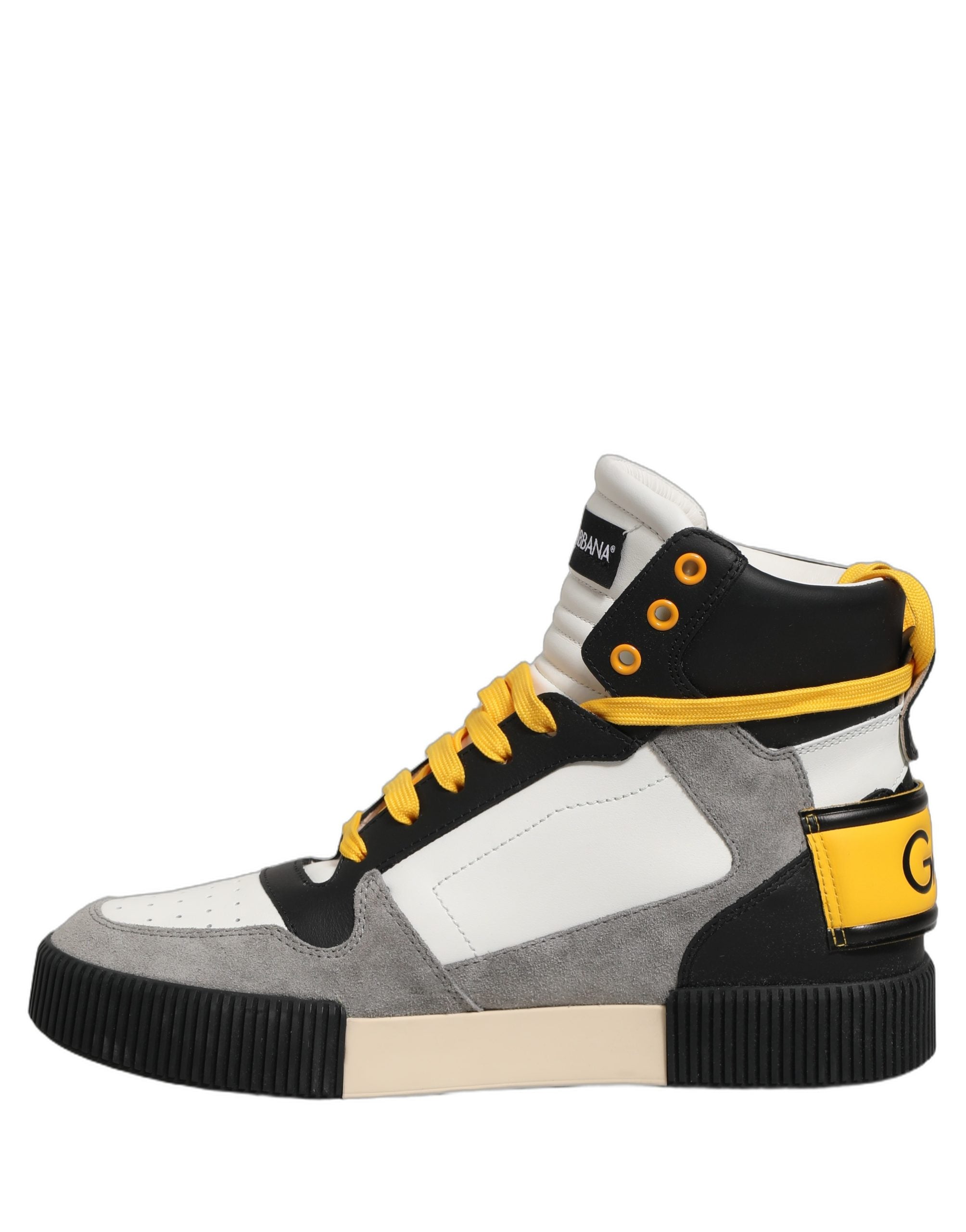 Dolce & Gabbana Multicolor Leder High Top Sneakers Schuhe
