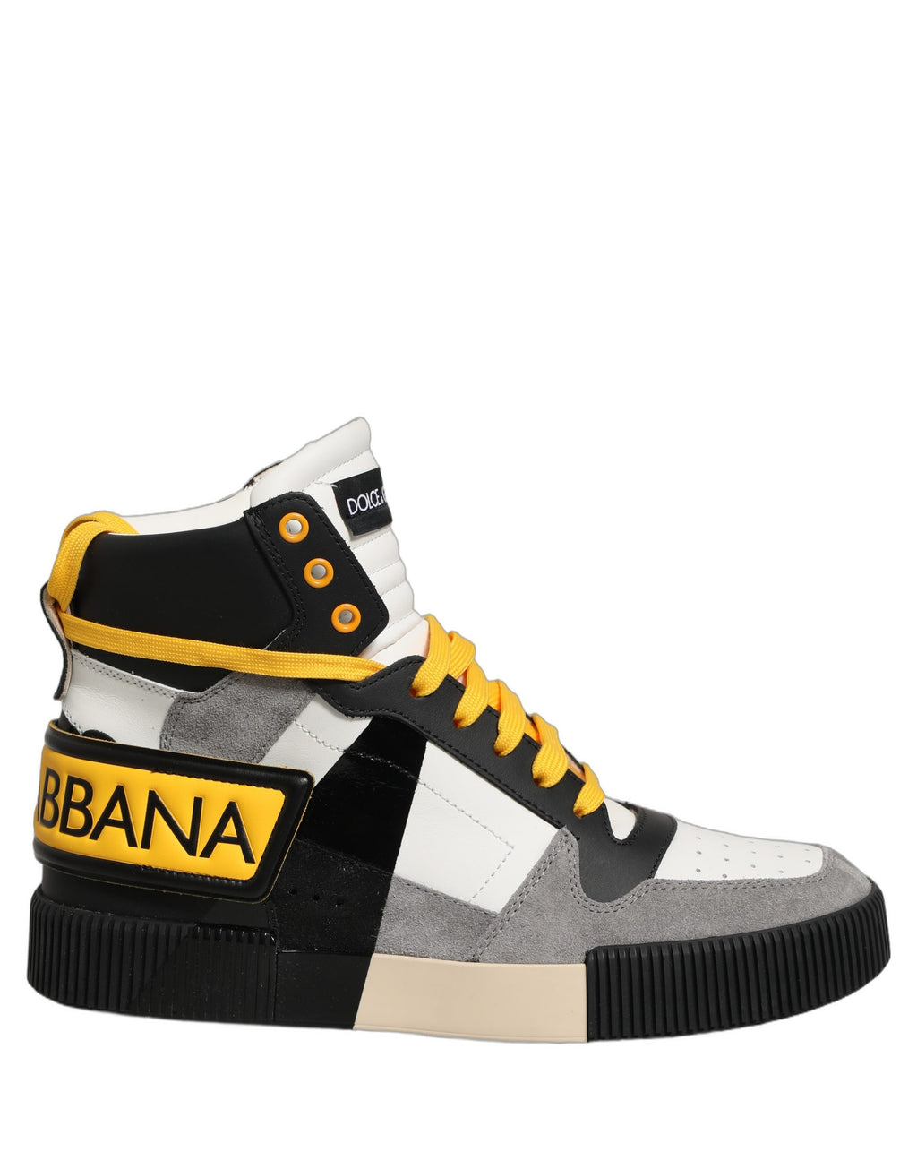 Dolce & Gabbana Multicolor Leder High Top Sneakers Schuhe