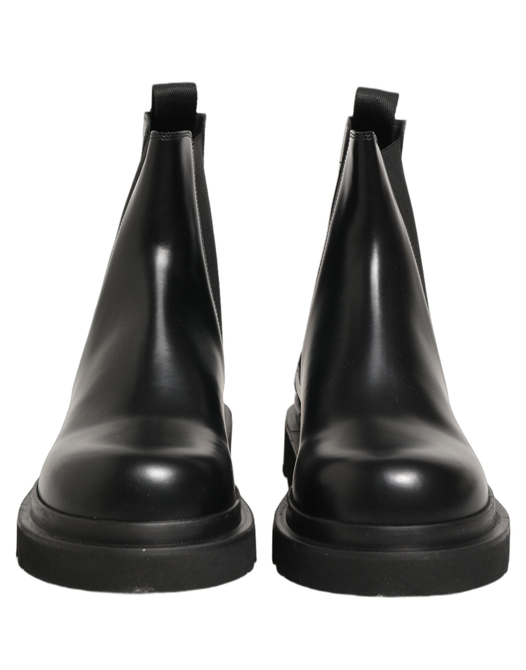 Dolce & Gabbana Schwarze Chelsea Boots aus Leder, Slip-On-Herrenschuhe