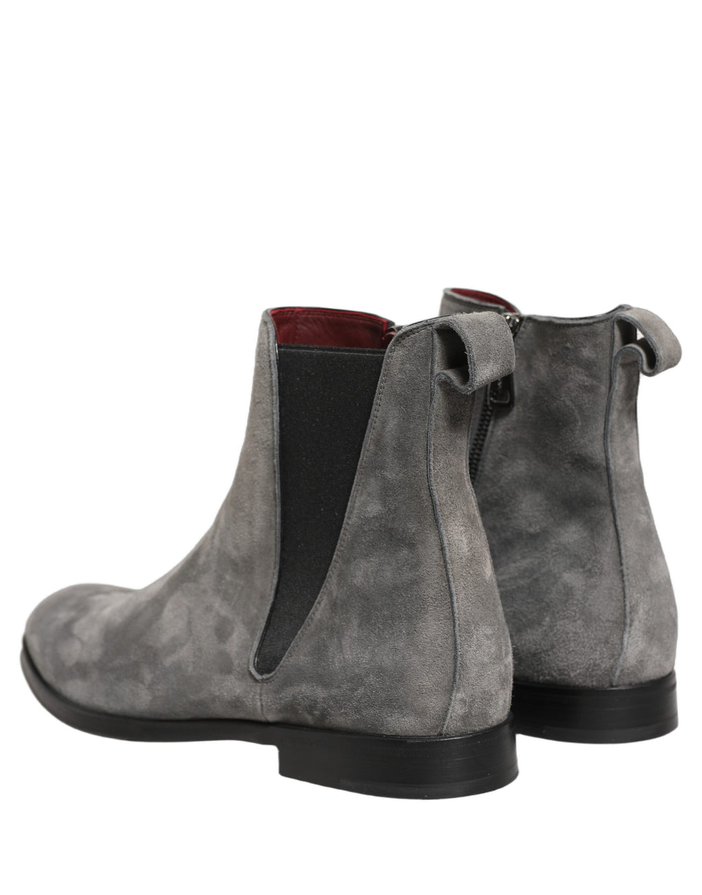 Dolce & Gabbana Graue Chelsea Boots aus Wildleder