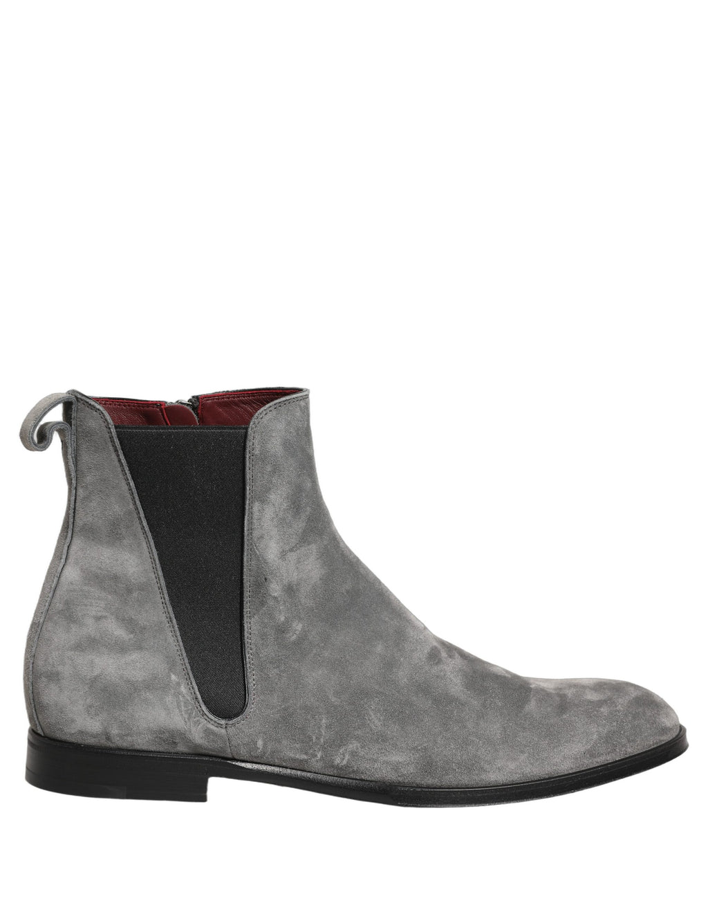 Dolce & Gabbana Graue Chelsea Boots aus Wildleder
