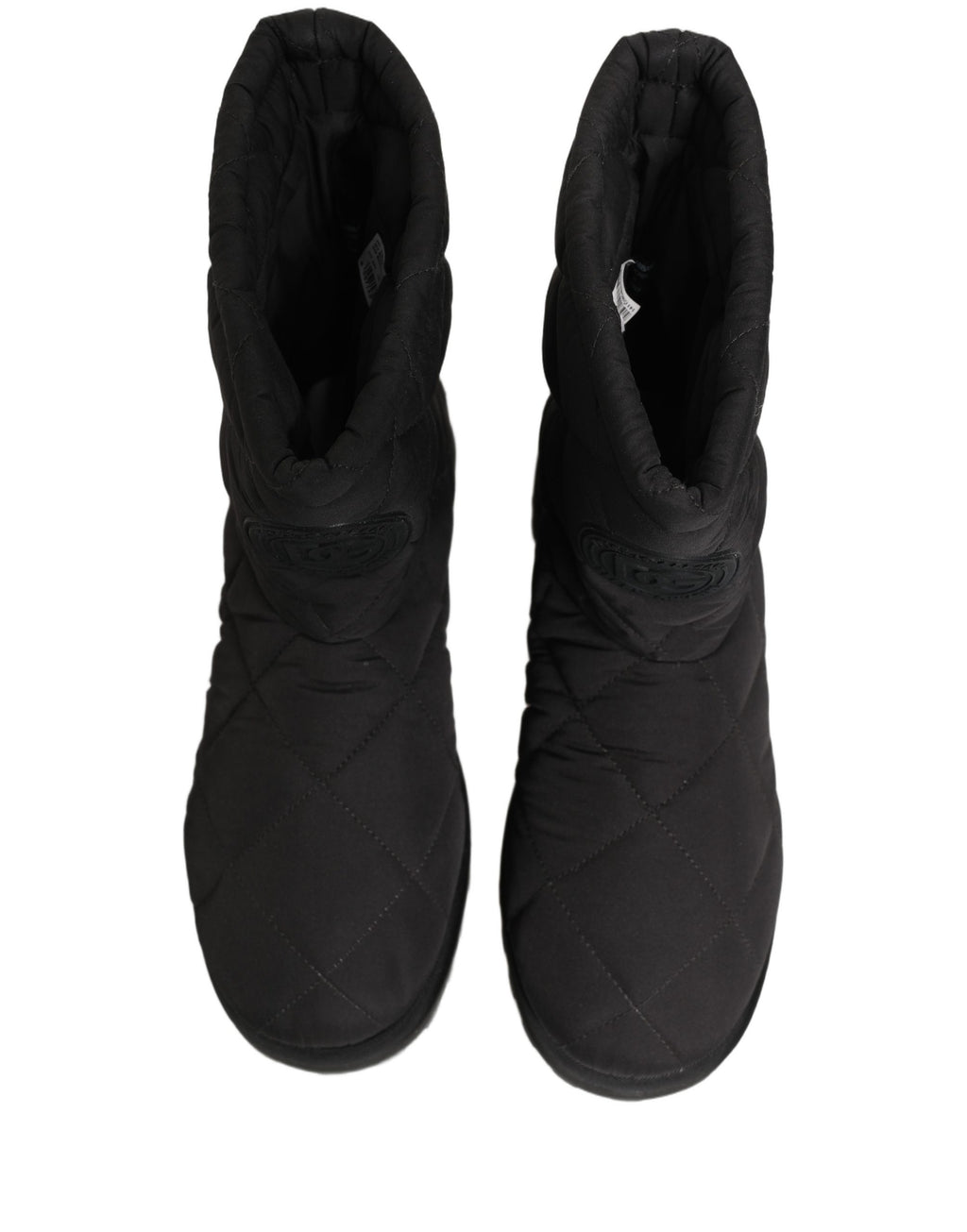 Dolce & Gabbana Schwarze Stiefeletten mit Stepp-Effekt