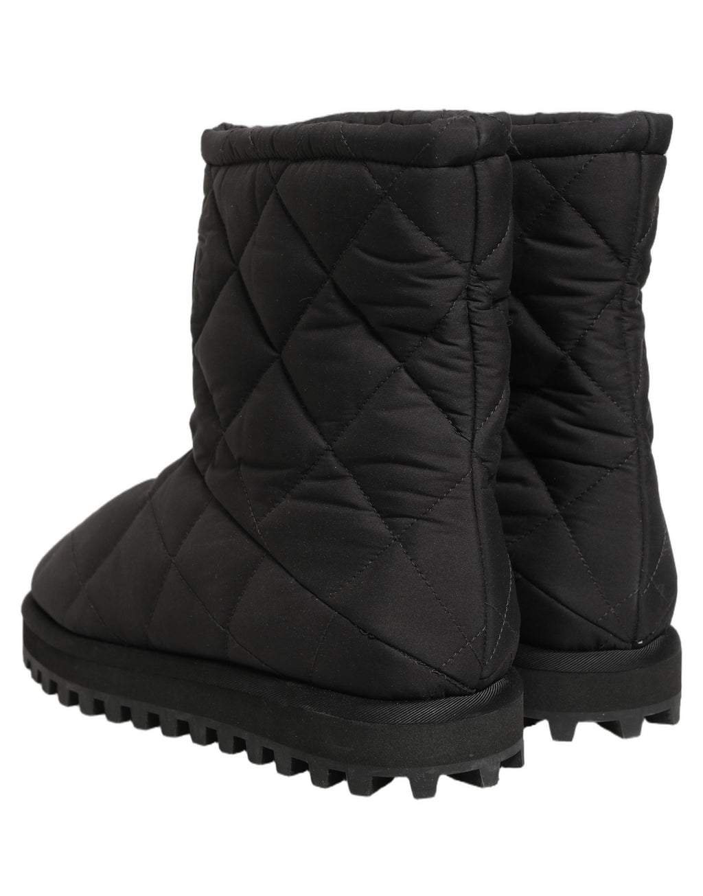 Dolce & Gabbana Schwarze Stiefeletten mit Stepp-Effekt