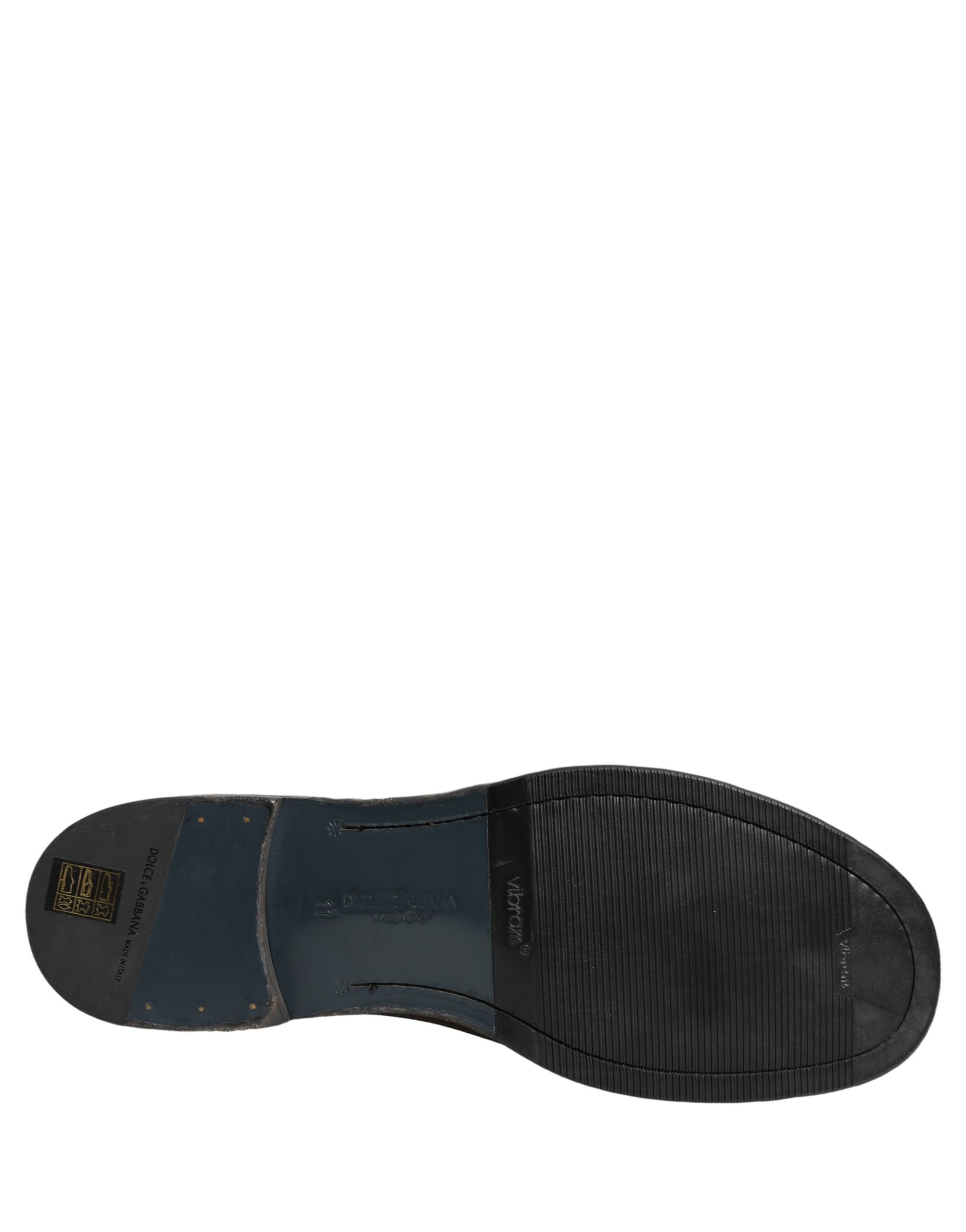 Dolce & Gabbana Braune Perugino Leder Herren Stiefeletten