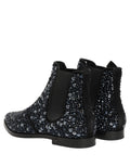 Dolce & Gabbana Schwarze Chelsea Ankle Boots mit Verzierungen