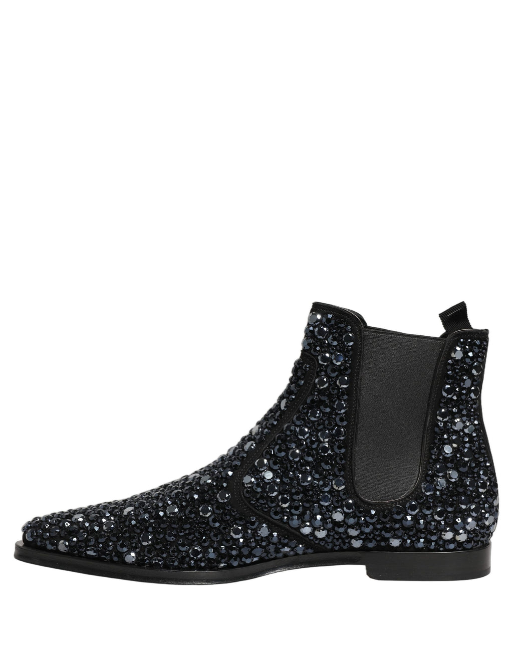 Dolce & Gabbana Schwarze Chelsea Ankle Boots mit Verzierungen