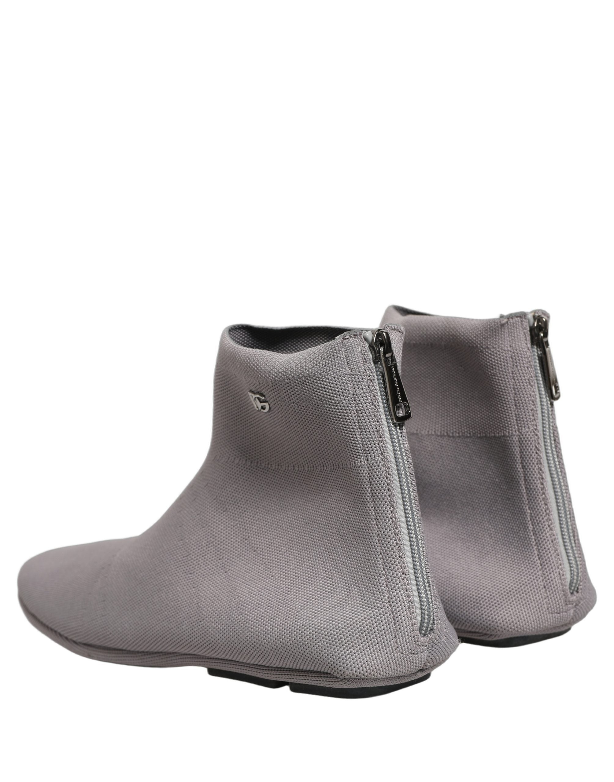 Dolce & Gabbana Graue Stretch-Mesh-Ankle-Boots für Herren