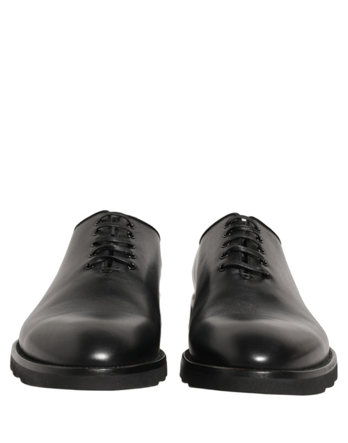 Dolce & Gabbana Schwarze Leder Oxford Businessschuhe für Herren