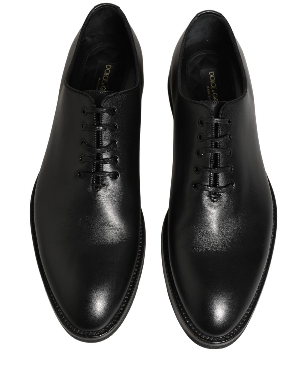 Dolce & Gabbana Schwarze Leder Oxford Businessschuhe für Herren