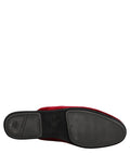 Dolce & Gabbana Rote Wildleder-Slipper für Herren