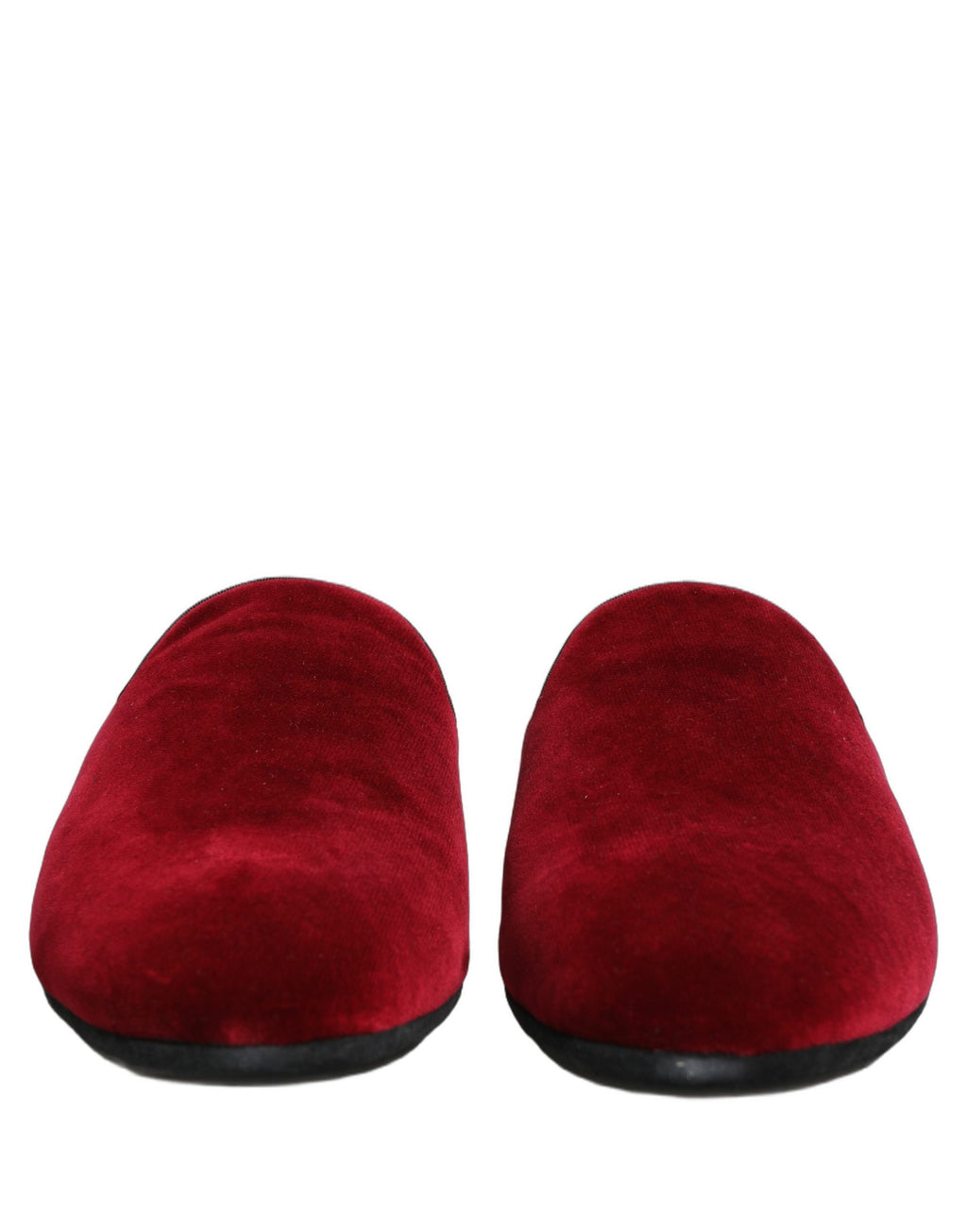 Dolce & Gabbana Rote Wildleder-Slipper für Herren