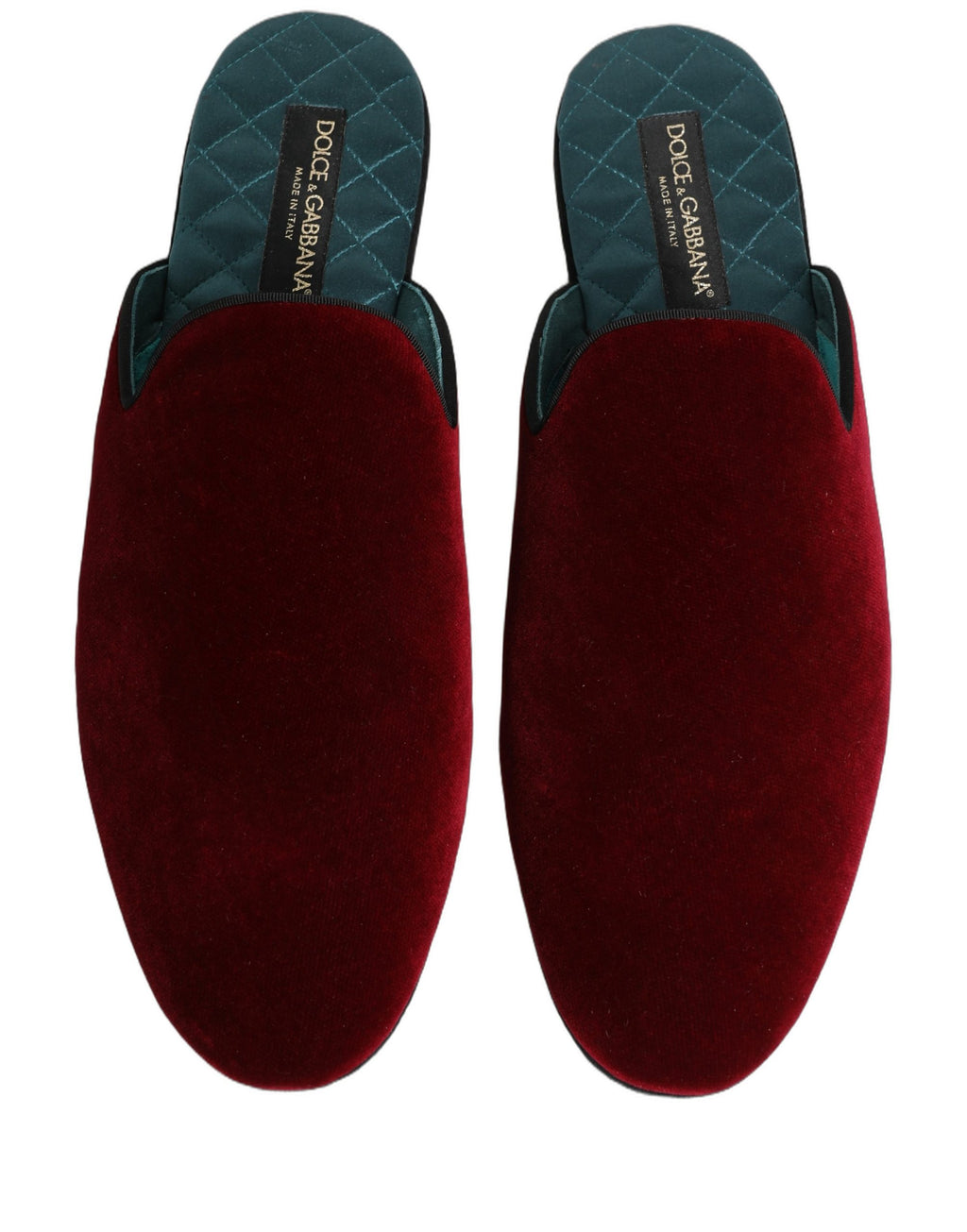 Dolce & Gabbana Rote Wildleder-Slipper für Herren