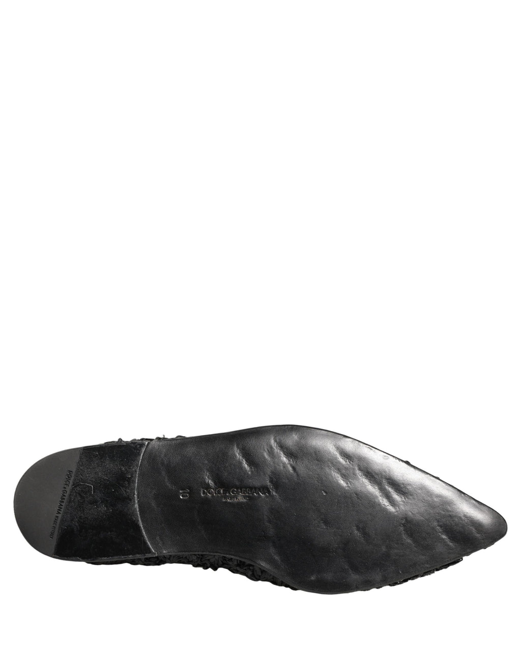 Dolce & Gabbana Schwarze Mules Pantoletten Herren Flats Schuhe