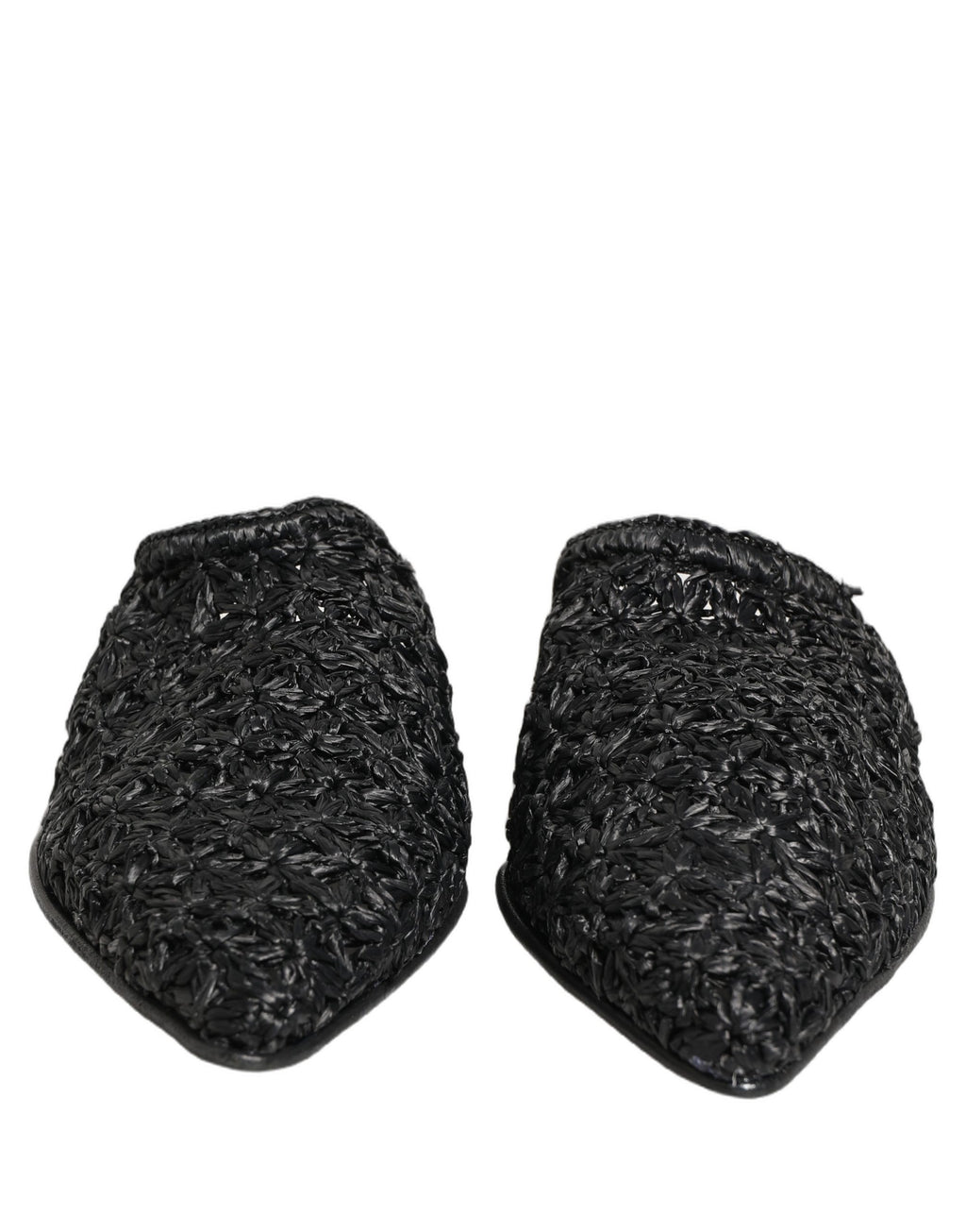 Dolce & Gabbana Schwarze Mules Pantoletten Herren Flats Schuhe