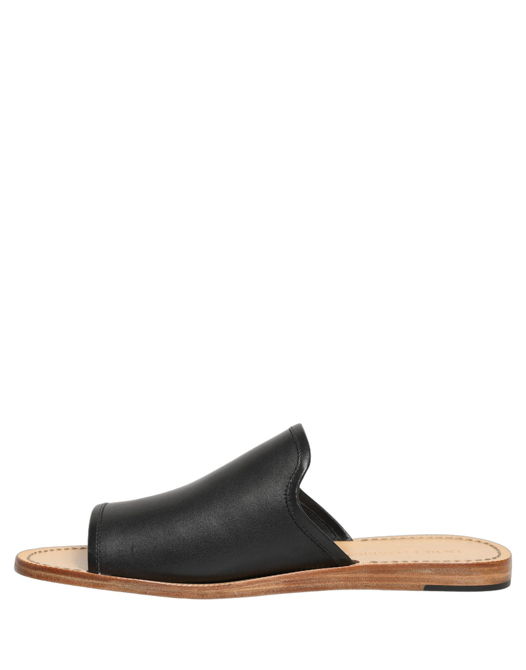 Dolce & Gabbana Braune Leder-Slipper Sandalen Flach Herrenschuhe