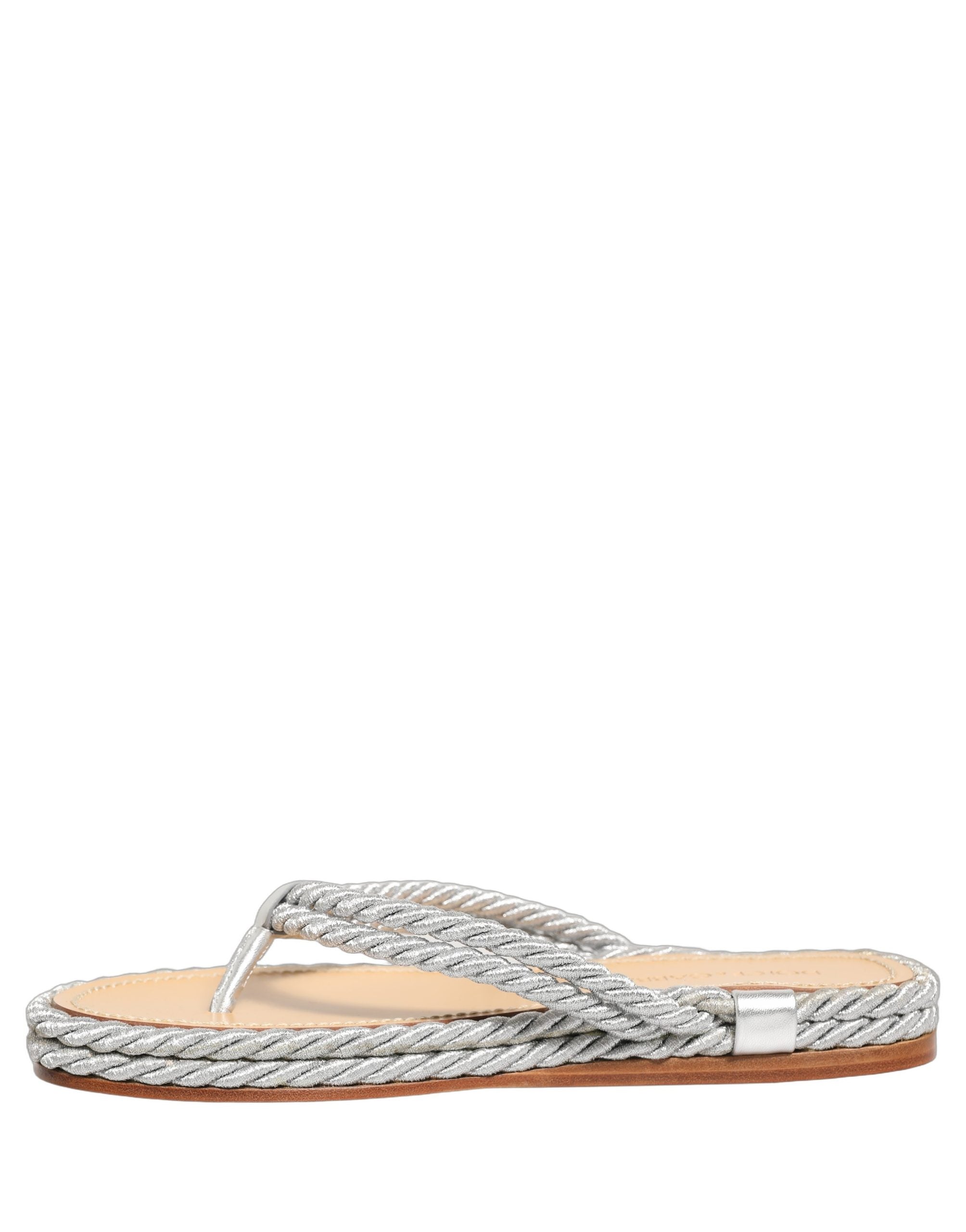 Dolce & Gabbana Sandalen mit Seil-Detail aus Silber