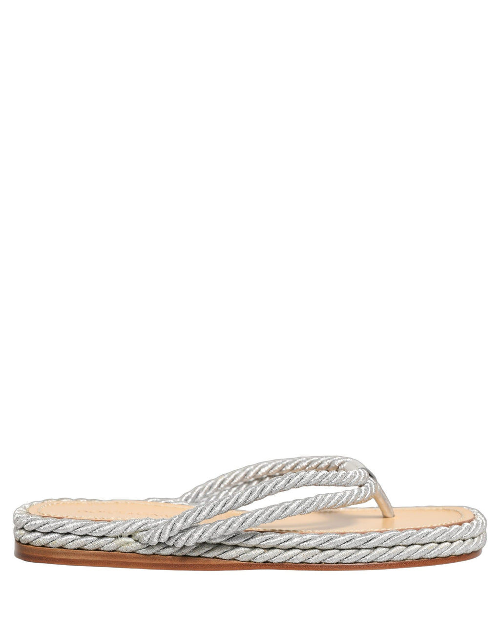 Dolce & Gabbana Sandalen mit Seil-Detail aus Silber