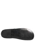Dolce & Gabbana Schwarze Stoff-Slipper Sandalen Flache Schuhe