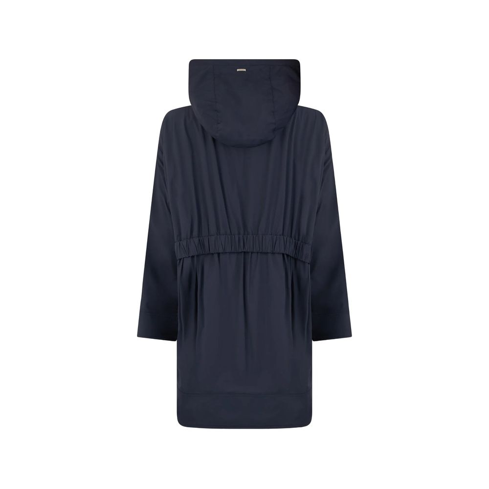 Herno Blauer Mantel aus Elastan