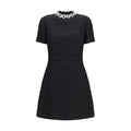 Valentino Schwarzes Baumwoll-Freizeitkleid