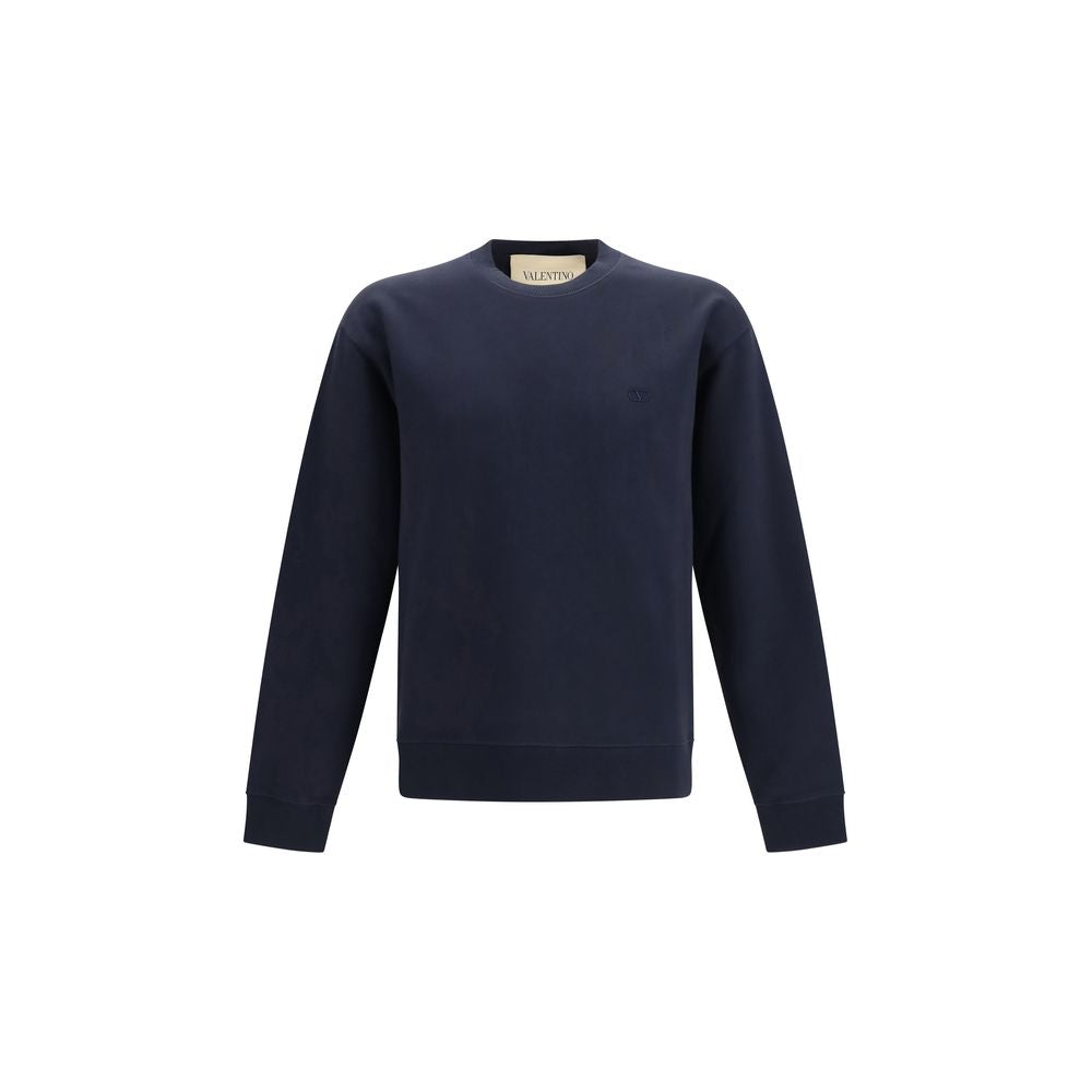 Valentino Blauer Baumwoll-Sweatshirt