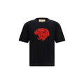 Valentino Schwarzes Baumwoll-T-Shirt
