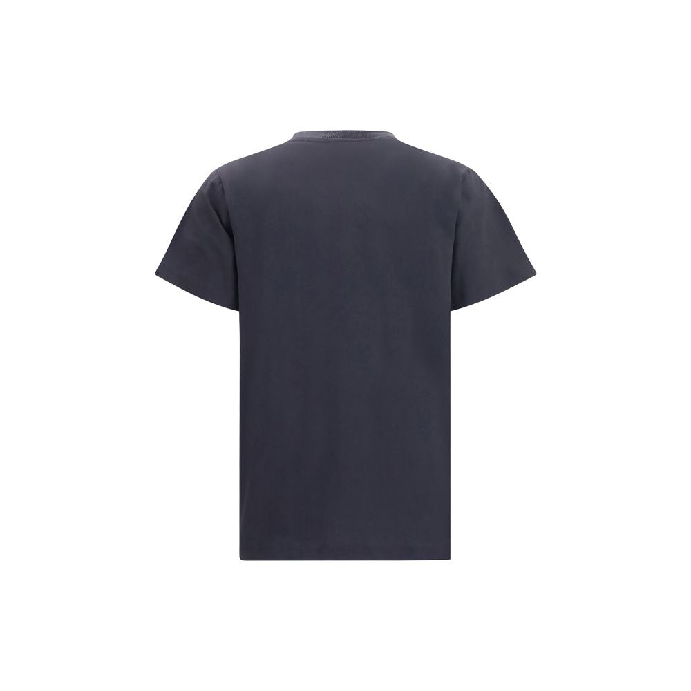 Ganni Schwarzes Baumwoll-T-Shirt