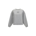 Ganni Grauer Baumwollpullover