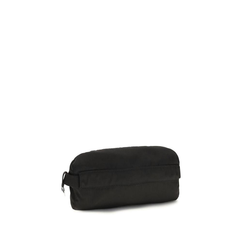 Prada Schwarze Clutch aus recyceltem Polyamid