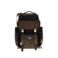 Prada Brauner Rucksack aus recyceltem Polyamid