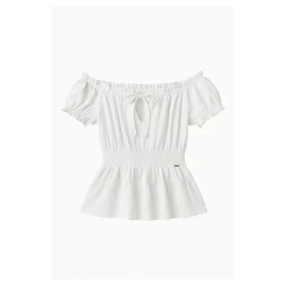 Guess Weißes T-Shirt aus Polyester