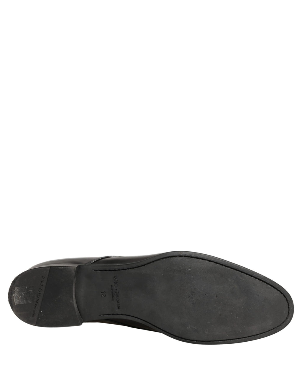 Dolce & Gabbana Schwarze Leder Herren Derby Business-Schuhe