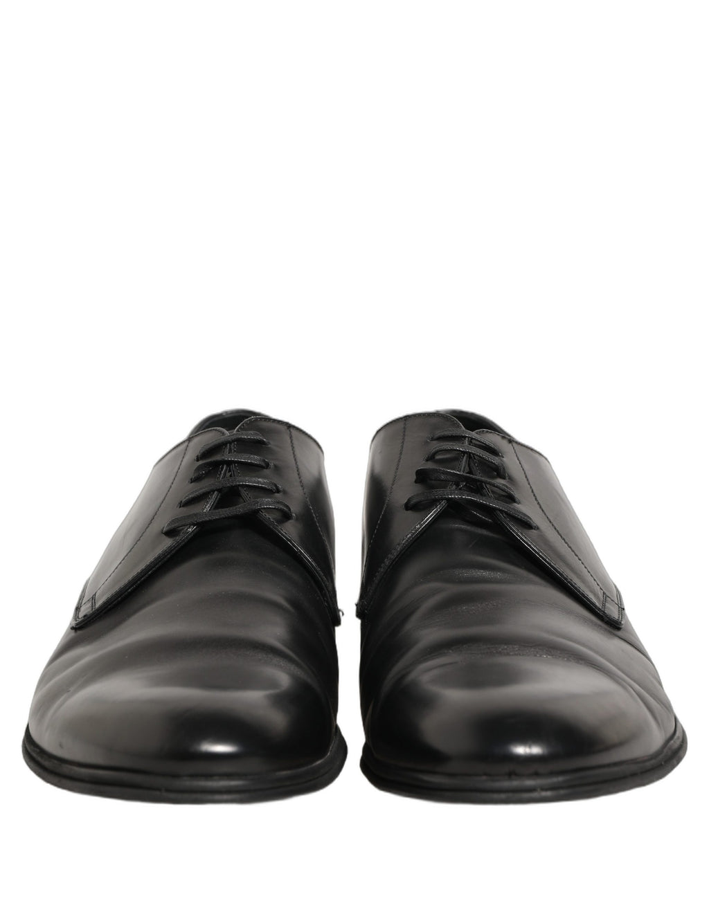 Dolce & Gabbana Schwarze Leder Herren Derby Business-Schuhe