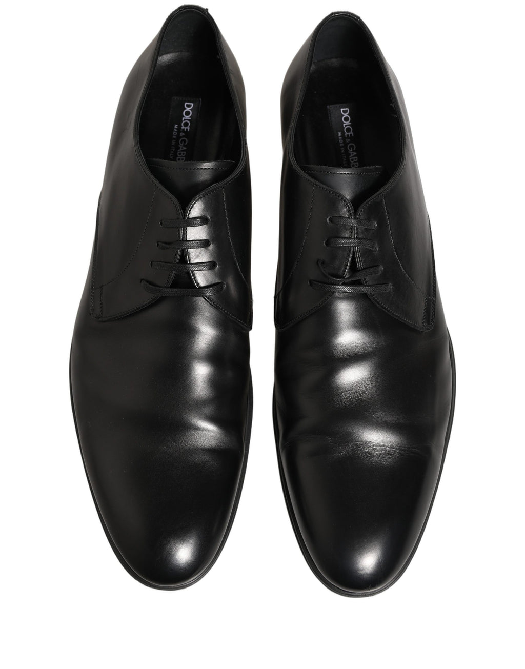 Dolce & Gabbana Schwarze Leder Herren Derby Business-Schuhe