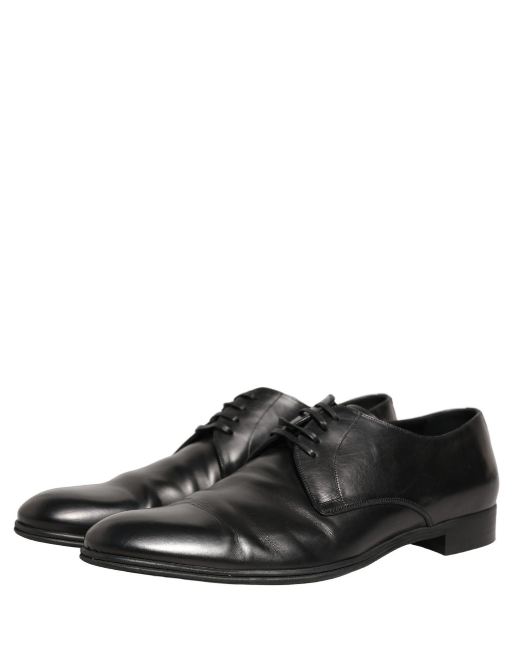 Dolce & Gabbana Schwarze Leder Herren Derby Business-Schuhe