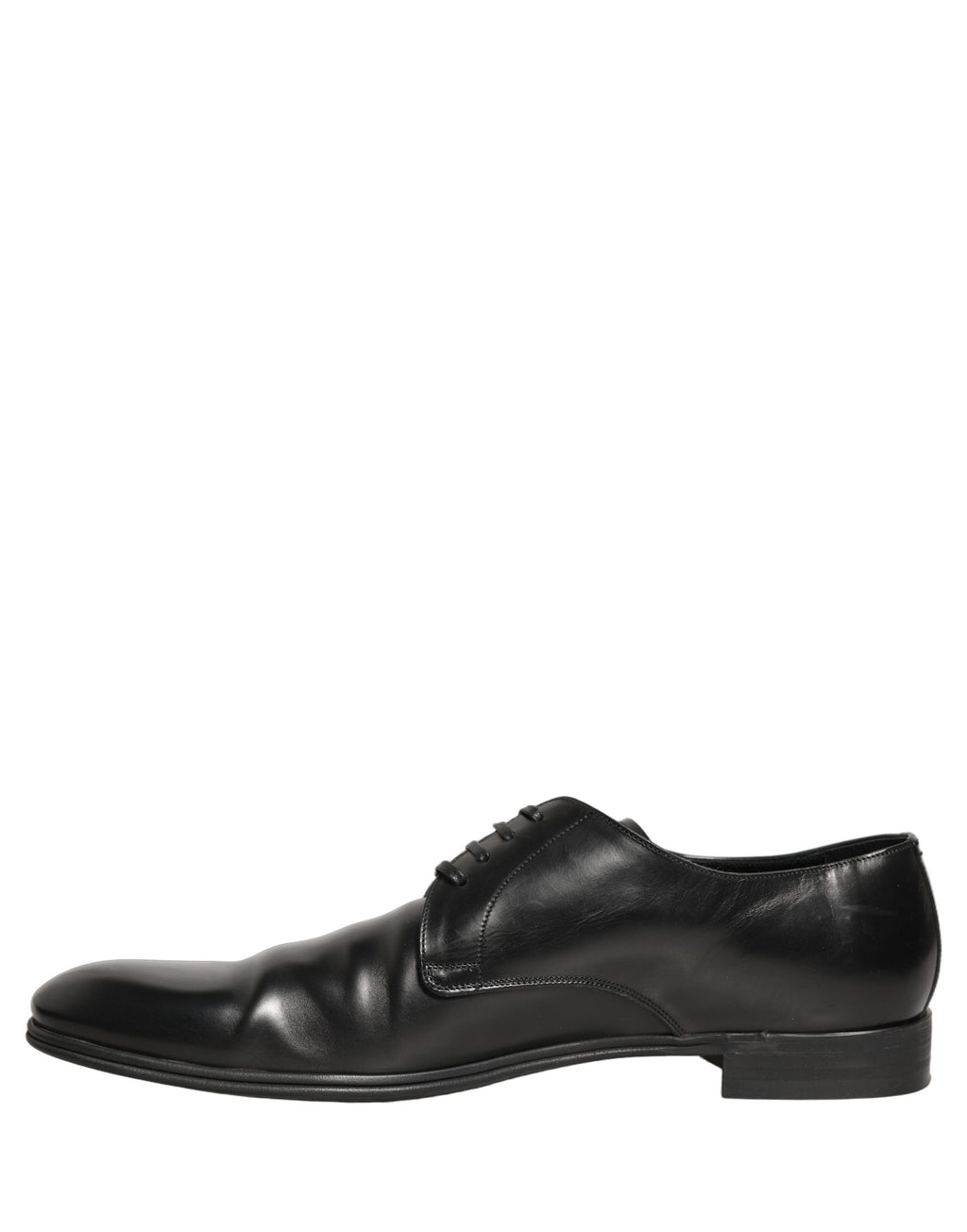 Dolce & Gabbana Schwarze Leder Herren Derby Business-Schuhe