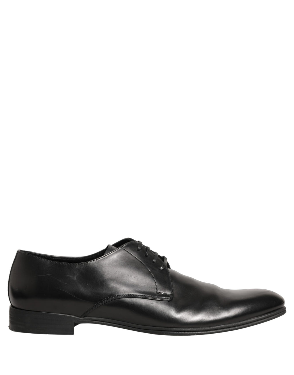 Dolce & Gabbana Schwarze Leder Herren Derby Business-Schuhe