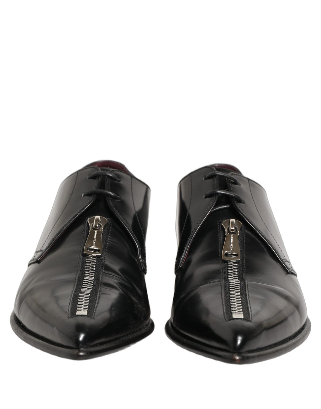 Dolce & Gabbana Schwarze Leder Herren Derby Business-Schuhe