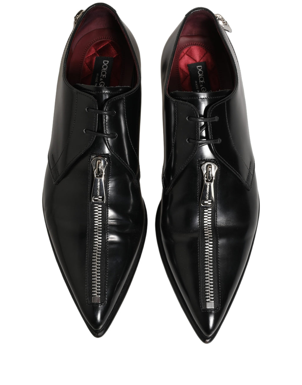 Dolce & Gabbana Schwarze Leder Herren Derby Business-Schuhe