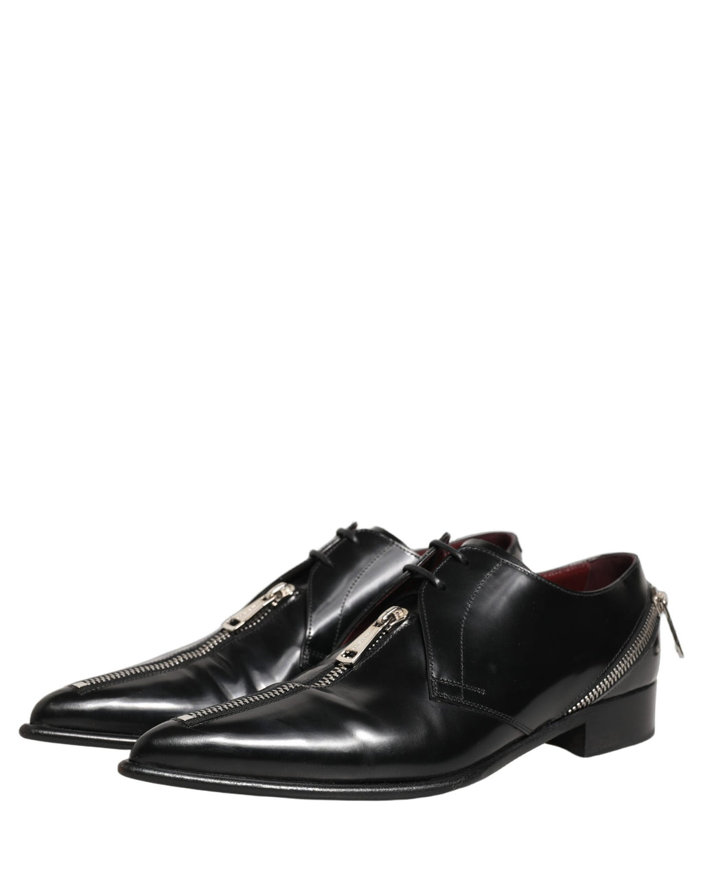 Dolce & Gabbana Schwarze Leder Herren Derby Business-Schuhe