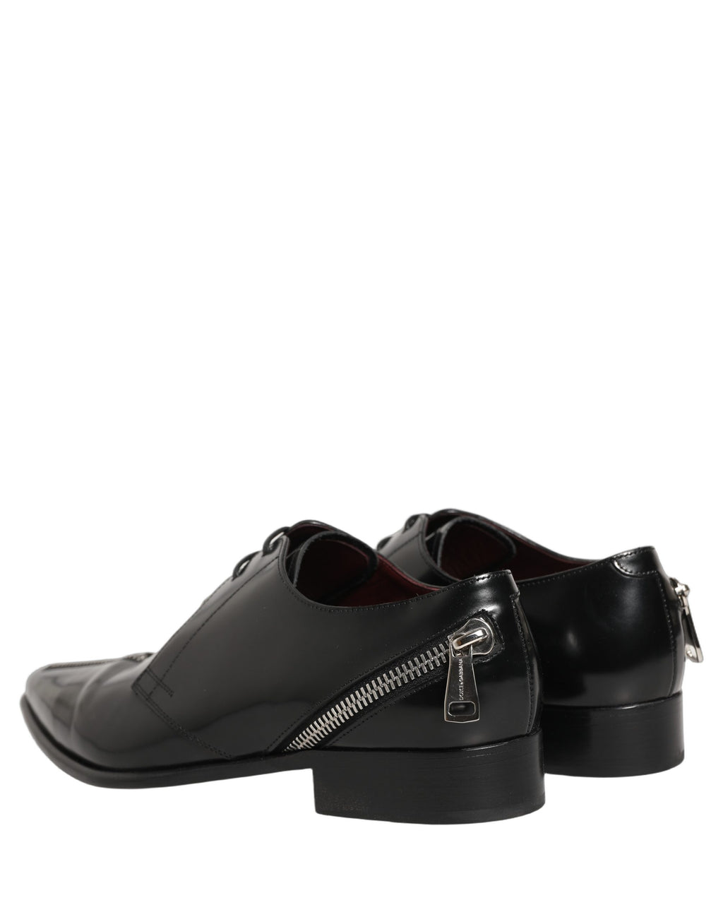 Dolce & Gabbana Schwarze Leder Herren Derby Business-Schuhe